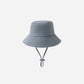 Blue hat with a strap 