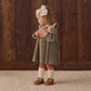 Velour Baby Dress // Spruce