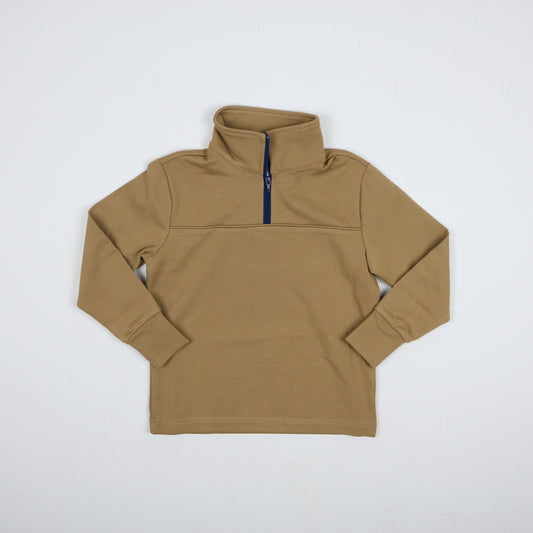 Khaki Catch of the Day 1/4 Zip Performance Pullover