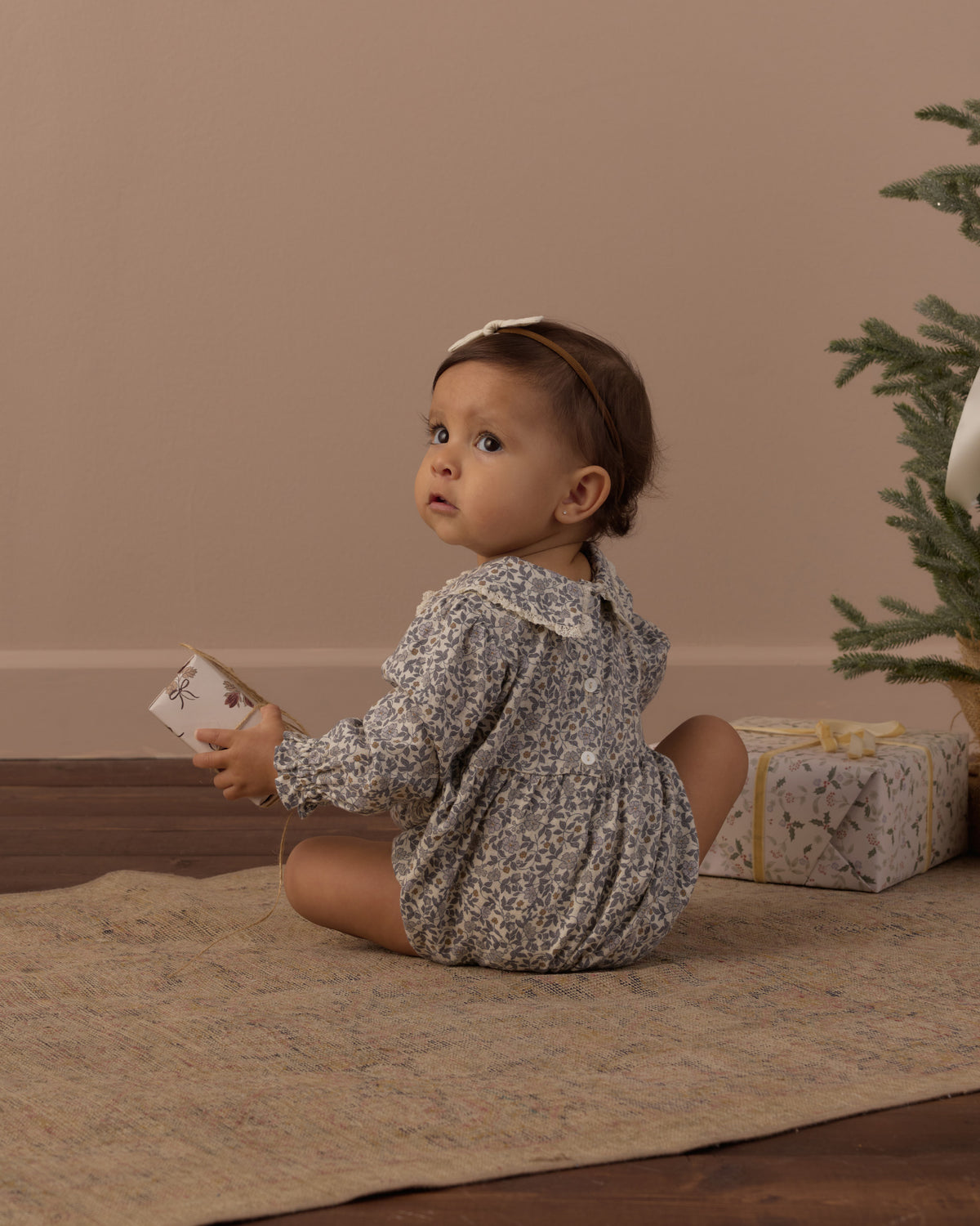Cora Romper // Slate Floral