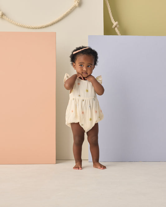 Amelia Romper Embroidered Dress