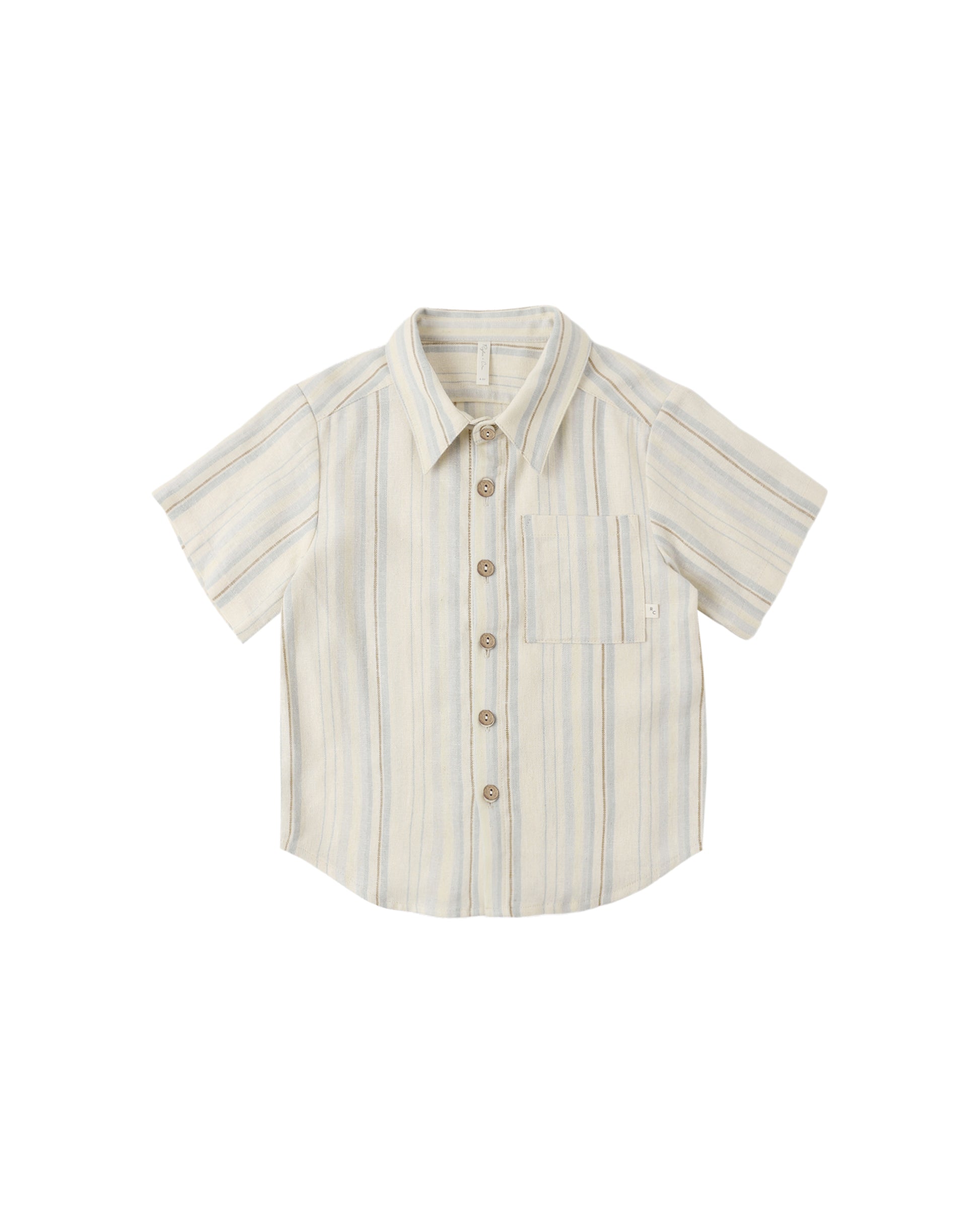 Neutral Striped short-sleeve shirt 
