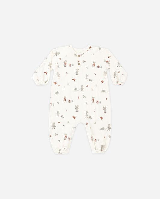 Henley Jumpsuit // Holiday Mouse