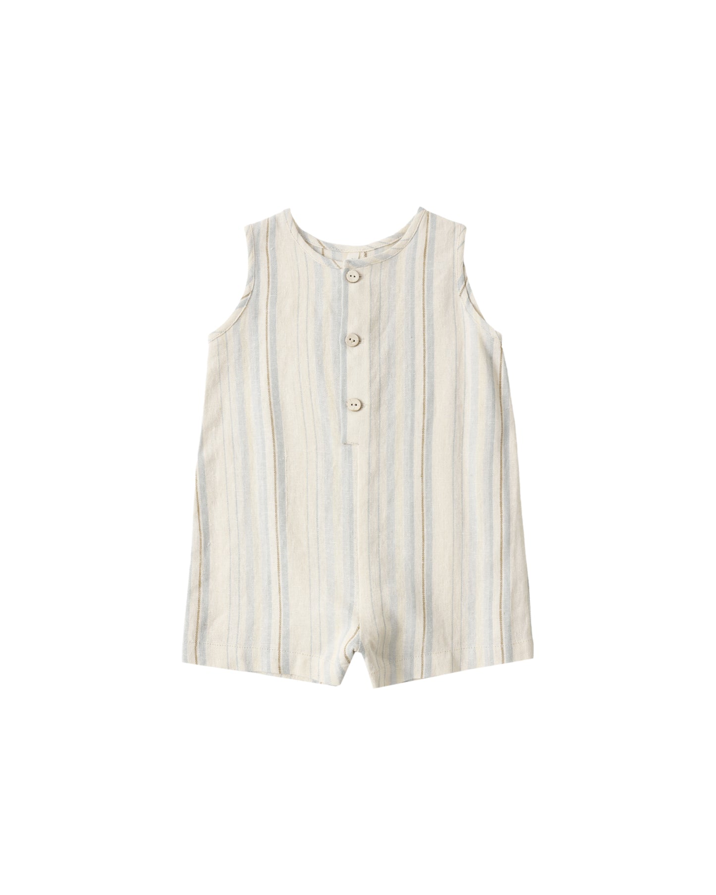 Natural Striped Shortie romper 