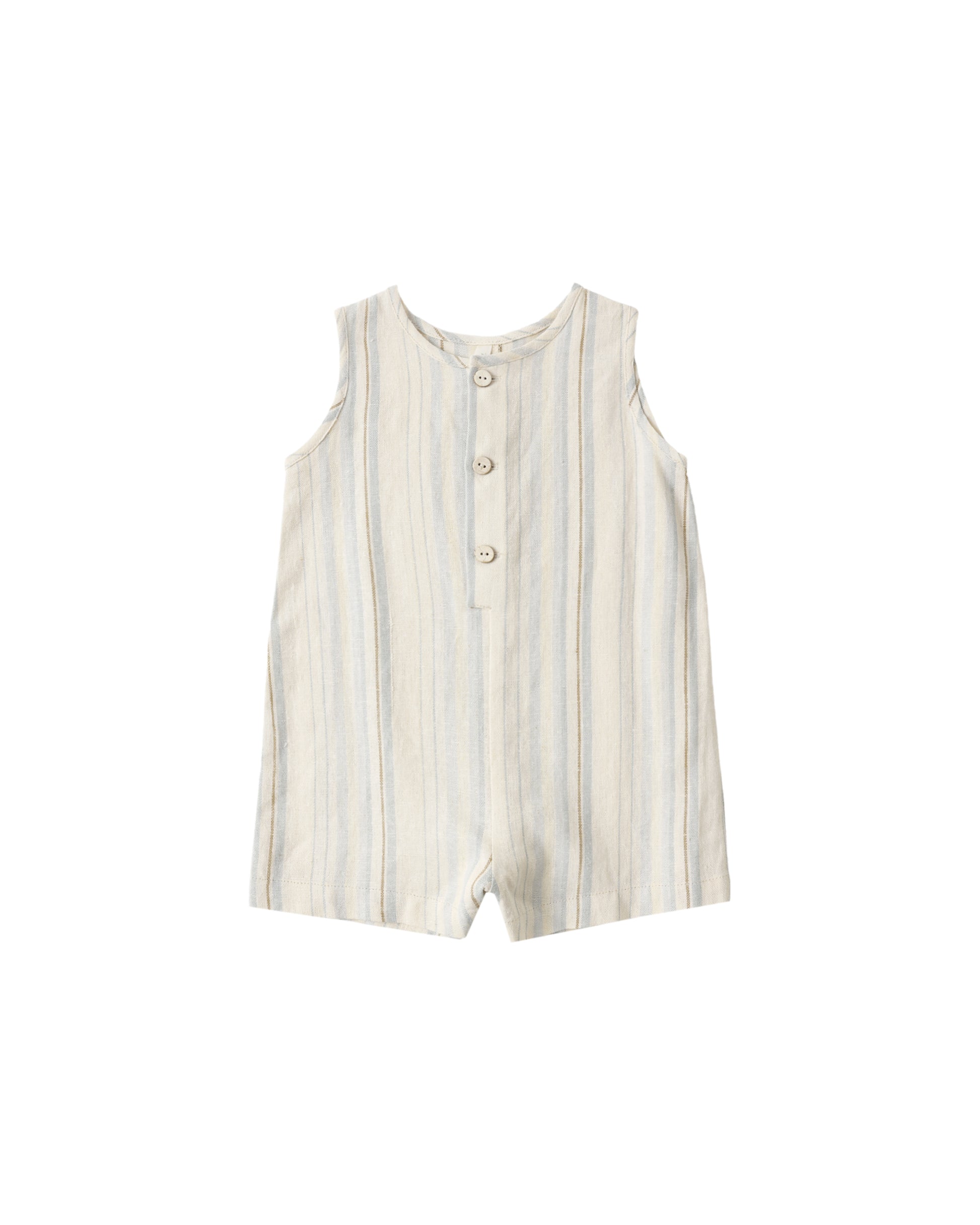 Natural Striped Shortie romper 