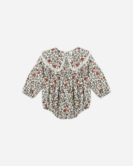 Fern Romper // Holiday Floral