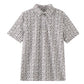 Short-sleeve shirt with a subtle trout pattern