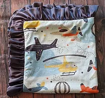 Ready for Takeoff Minky Blanket