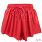 Shimmer Butterfly Short // Red