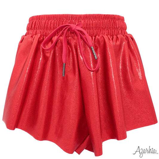 Shimmer Butterfly Short // Red