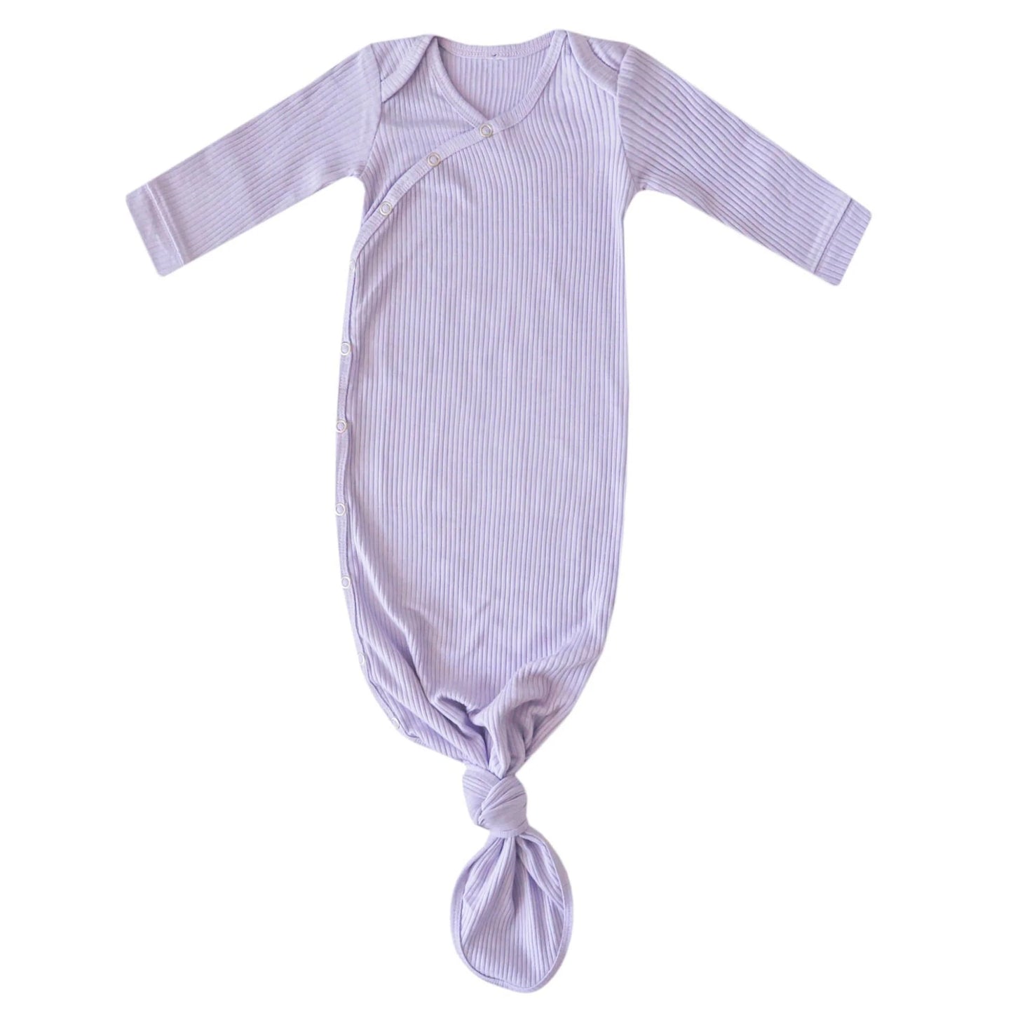 Ribbed Knotted Gown // Periwinkle