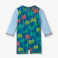 Printed Palm One Piece Rashguard