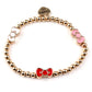 Gold Hello Kitty Bow Stretch Bracelet