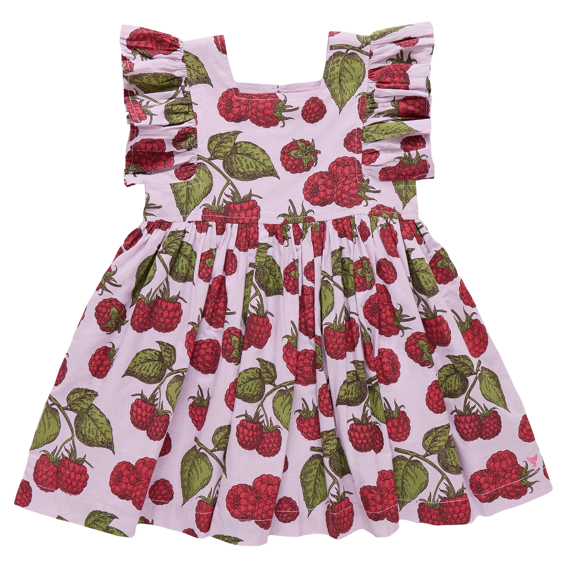 Pink Dress with Raspberry design