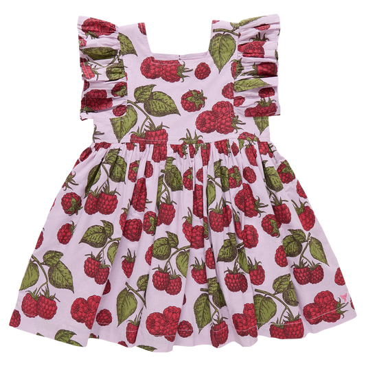 Pink Dress with Raspberry design
