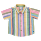 Colorful striped button down shirt