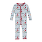 Print Convertible Sleeper with Zipper // Blue Holiday Sharks