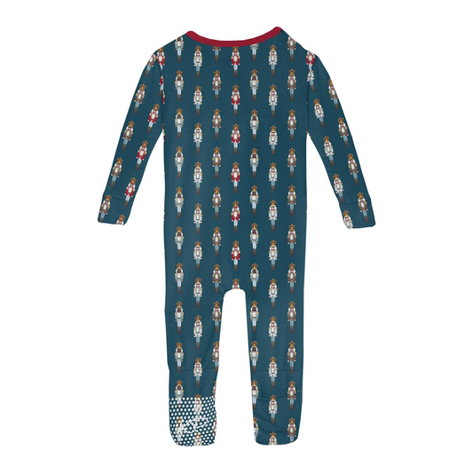 Print Convertible Sleeper with Zipper // Peacock Nutcrackers