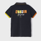 Boys Polo // Black, Orange, and Yellow
