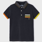 Boys Polo // Black, Orange, and Yellow
