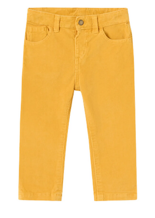 Boys Twill Pants // Mustard