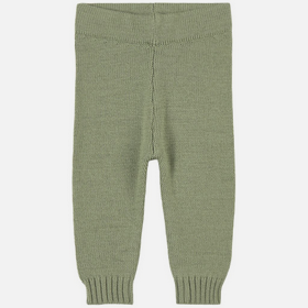Knitted Baby Pants // Olive