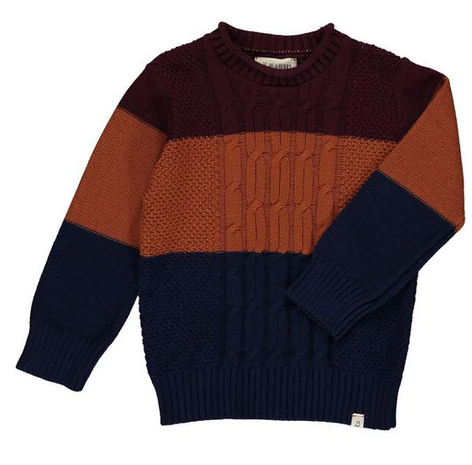 Chesnee Chunky Sweater // Maroon-Rust