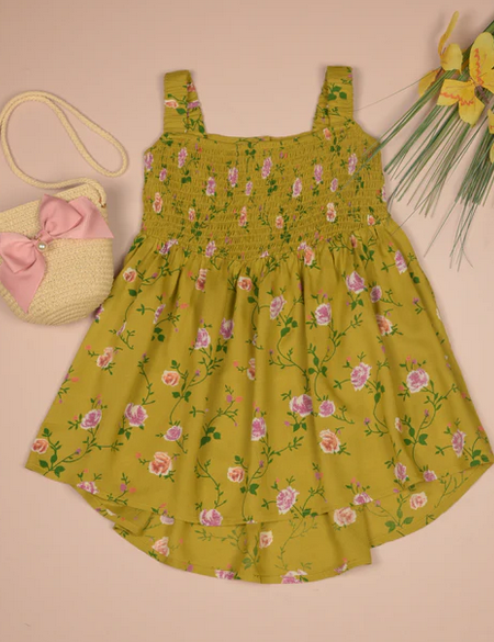 Smocking High & Low Dress