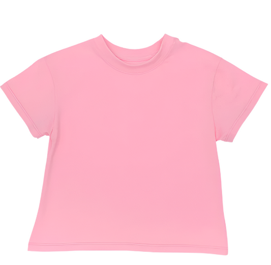 Solid Boxy Tee // Bubble Gum Pink