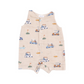 Sleeveless Shortie Romper // Golf Cart Cuties Oatmeal