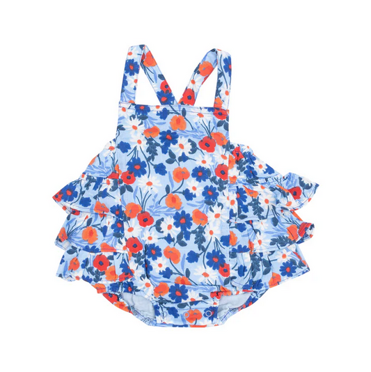 Ruffle Sunsuit // Poppy Days