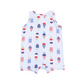 Sleeveless Shortie Romper // American Ice Cream Blue