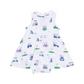 Polo Collar Bodysuit Dress // Vintage Golf Carts Pink