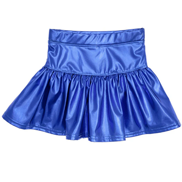 Metallic Skort // Royal Blue