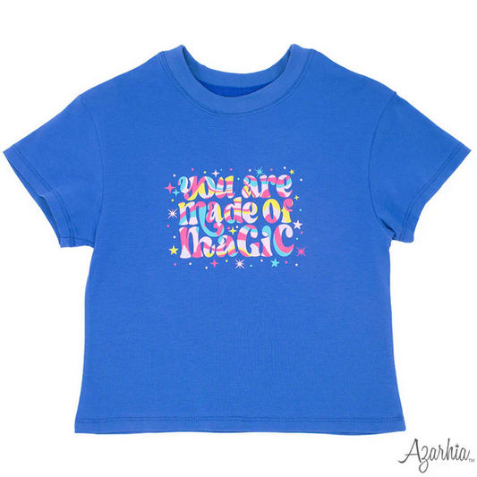 You are Made Of Magic on Royal Blue Boxy Tee