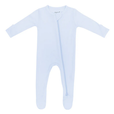 Zippered Footie in Mist