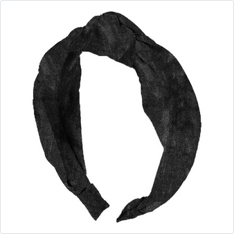 Top Knot Headband // Black Shimmer