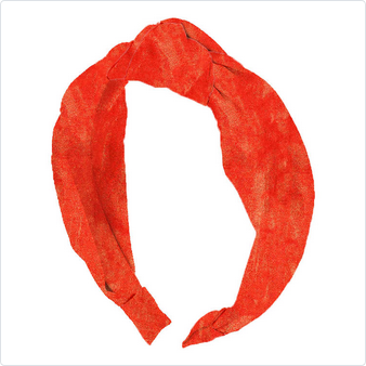 Top Knot Headband // Red Shimmer