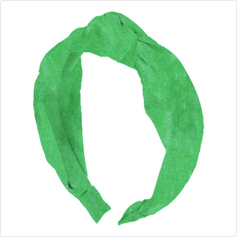 Top Knot Headband // Kelly Green Shimmer