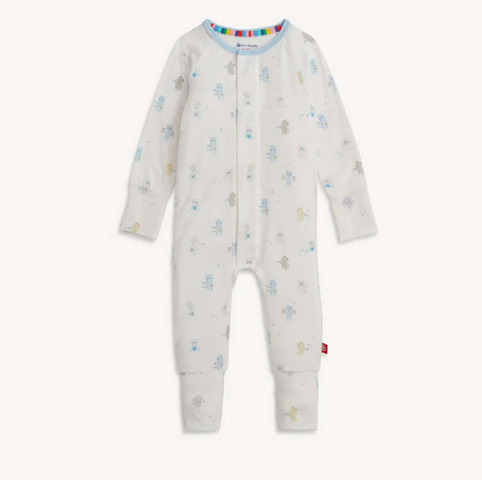 Baby Beats Magnetic Convertible Coverall // Blue