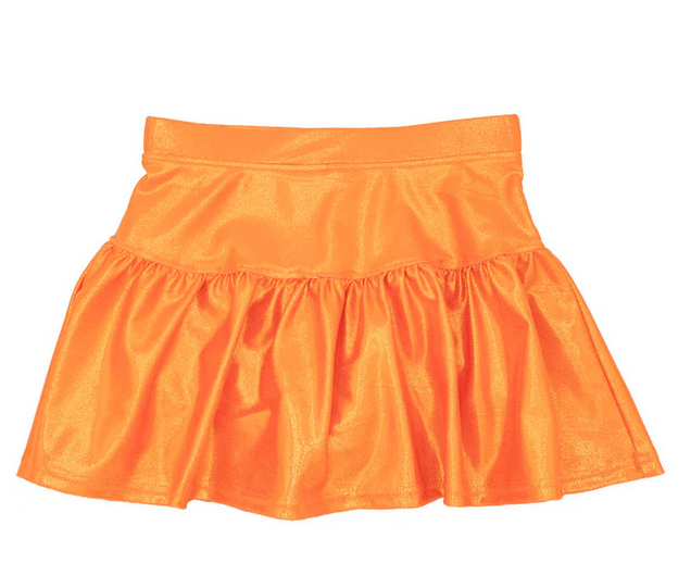 Gathered Skort // Orange Shimmer