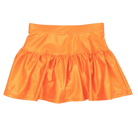 Gathered Skort // Orange Shimmer
