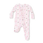 Ogee Lace Floral Ruffle Zipper Footie
