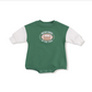 French Terry Sport Varsity Sweatshirt Bubble // Green