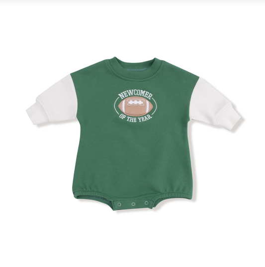 French Terry Sport Varsity Sweatshirt Bubble // Green