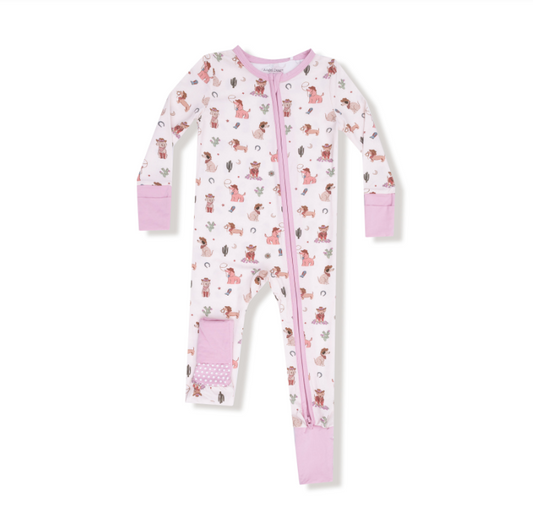 Cowgirl Dogs- 2 Way Zipper Romper