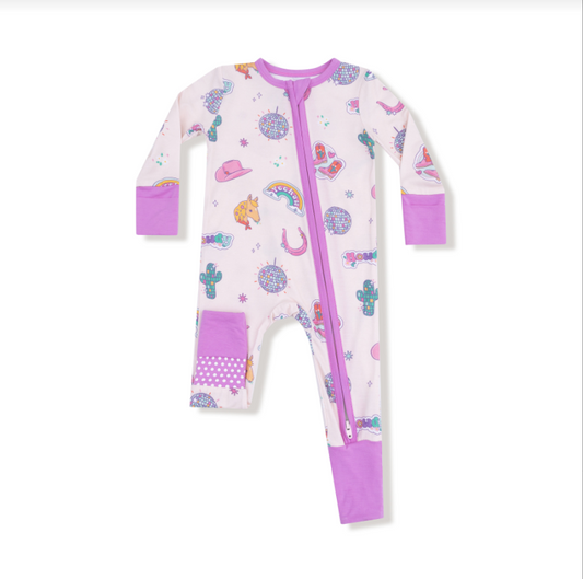 Disco Cowgirl- 2 Way Zipper Romper