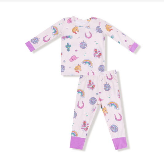 Disco Cowgirl - Pink Loungewear Set