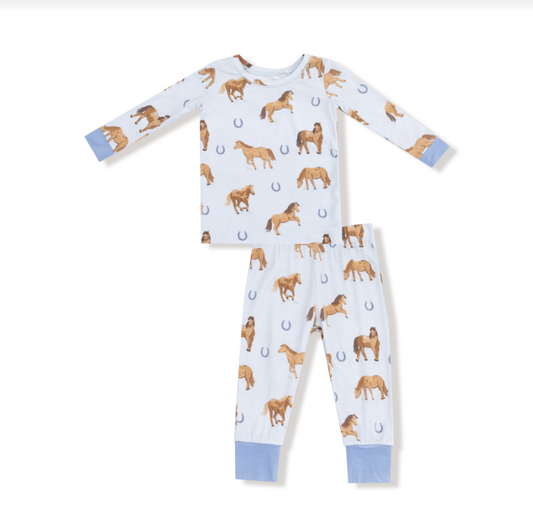 Blue Horses Loungewear Set