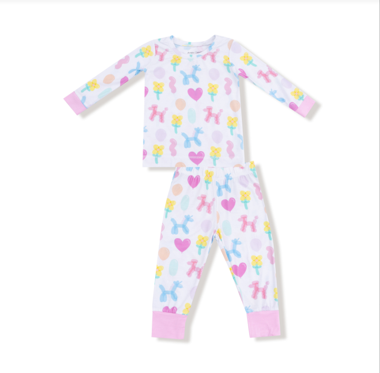 Pink Balloon Animals Loungewear Set